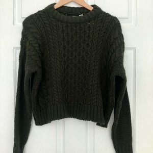 Urban Outfitters BDG Dark Green Knit Sweater